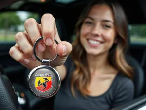 Fiat Abarth Portachiavi Animale Metallo Robusto Design Carino